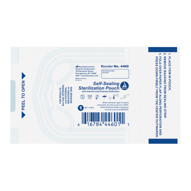 4460 Dynarex® Bulk Sterilization/Autoclave Pouches - 2-1/4` x 2-3/4`